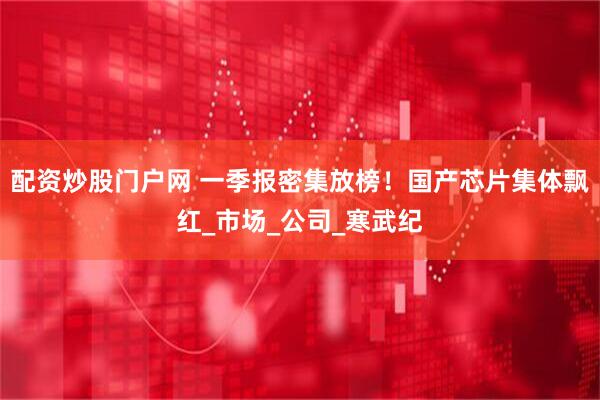 配资炒股门户网 一季报密集放榜！国产芯片集体飘红_市场_公司_寒武纪